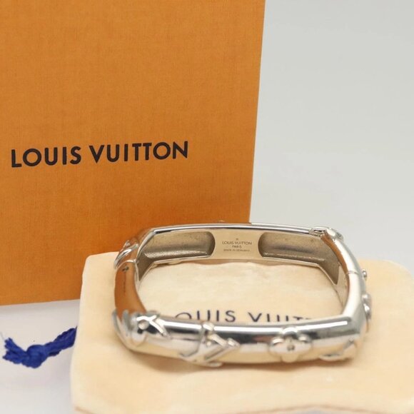 LOUIS VUITTON Bangle Bracelet Family metal Silver tone M63137 LV Auth 121493 - Picture 1 of 15